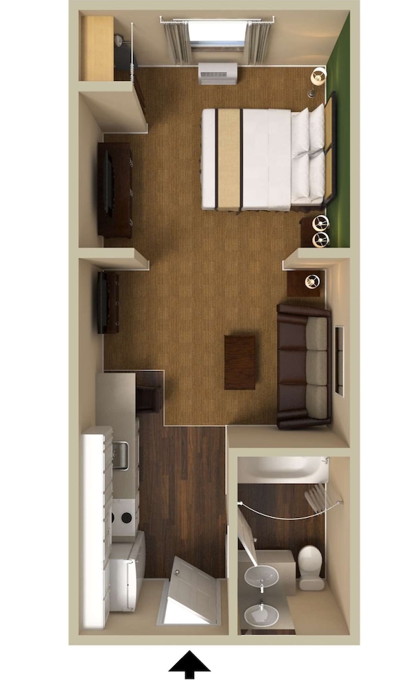 Deluxe Studio, 1 Queen Bed with Sofa bed, Non Smoking - Photo 2