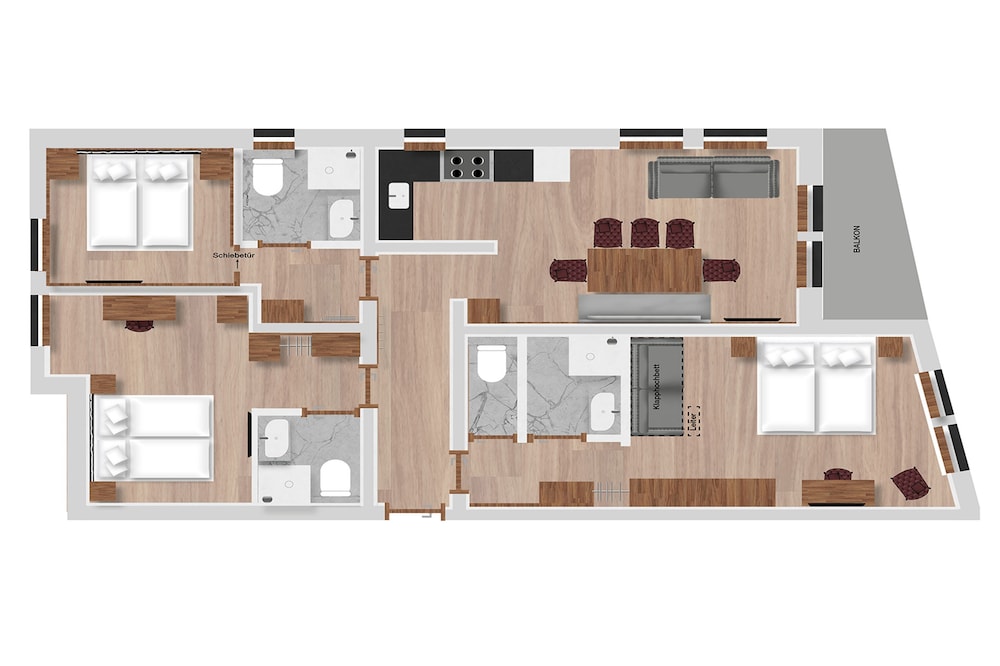 Design Apartment (Eiche 6, incl. Cleaning fee)