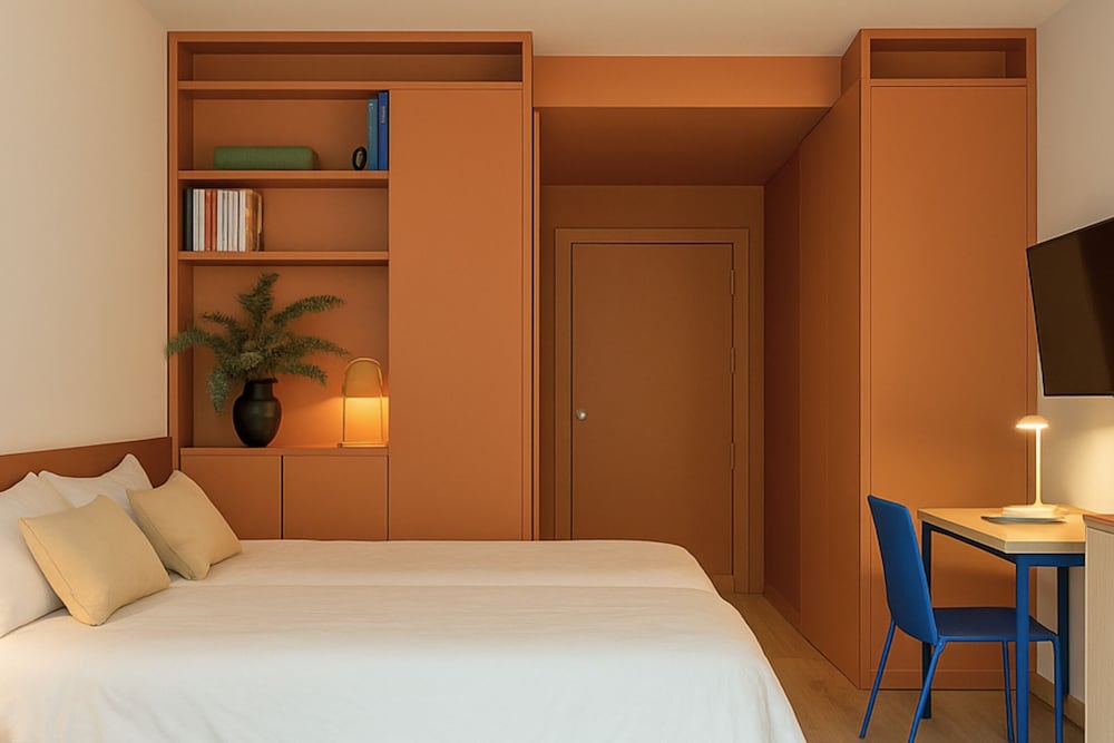 Basic Studio, 2 Twin Beds, Balcony