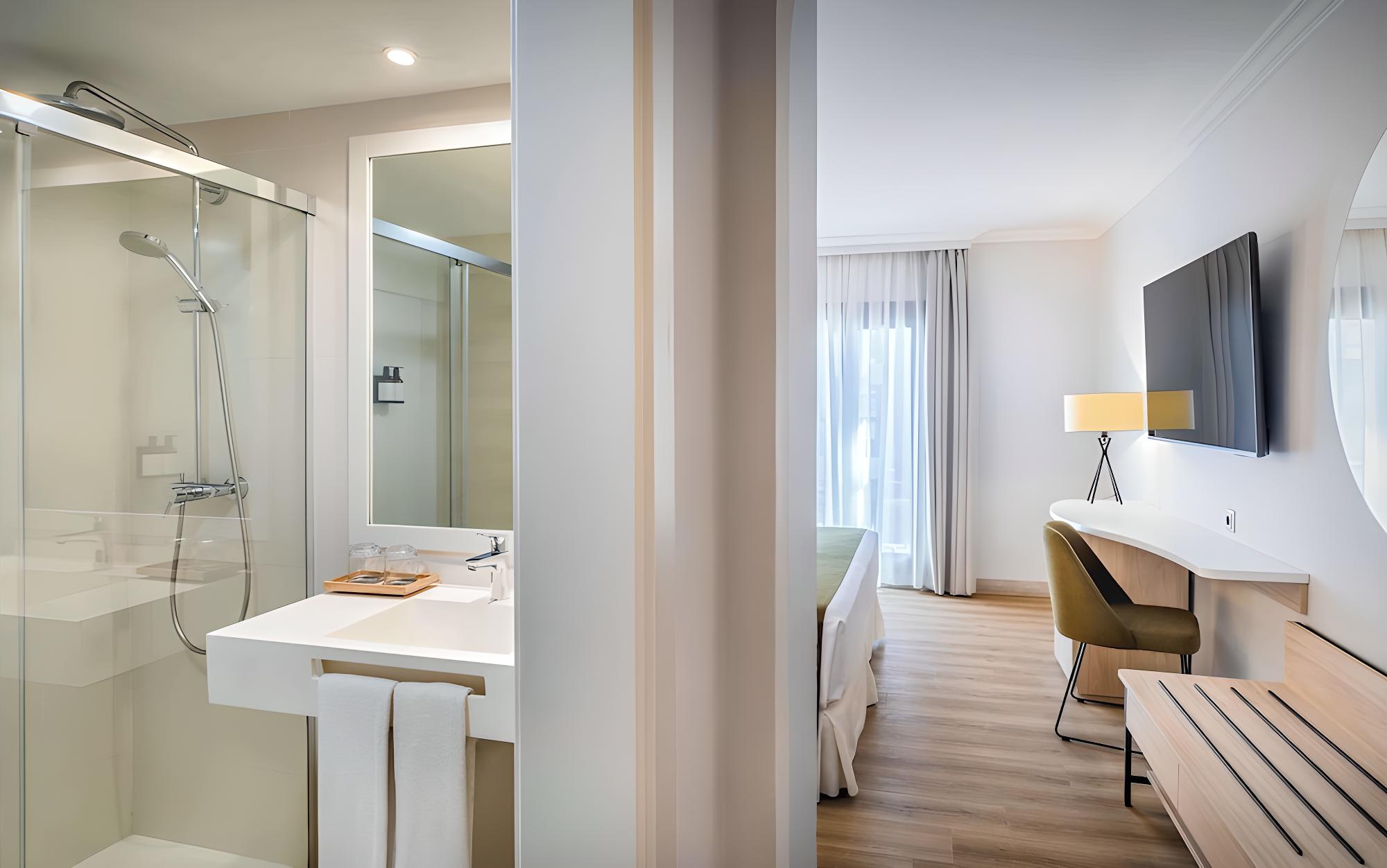Relax in luxury with this serene bathroom retreat.