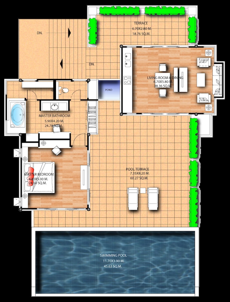 Grand Pool Villa Ocean View - Photo 5