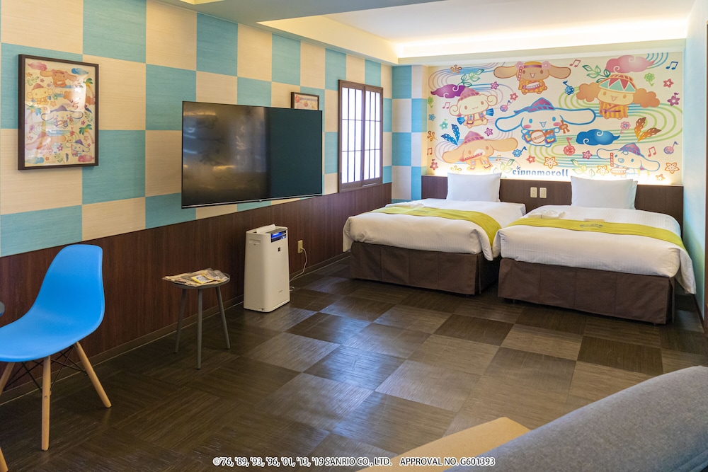 Deluxe Twin Room, Non Smoking - Cinnamoroll with one plate breakfast(Okinawa Agu pork Hamburg steak) photo 3
