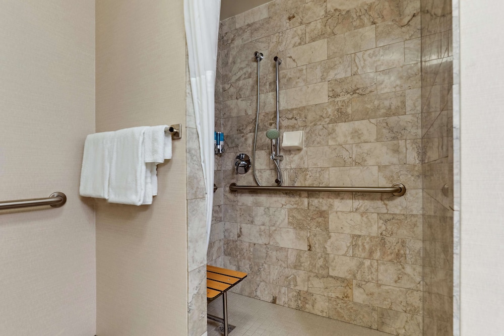 Suite, 2 Queen Beds, Accessible, Refrigerator & Microwave (Sofabed, 2 Rooms, Roll in Shower)