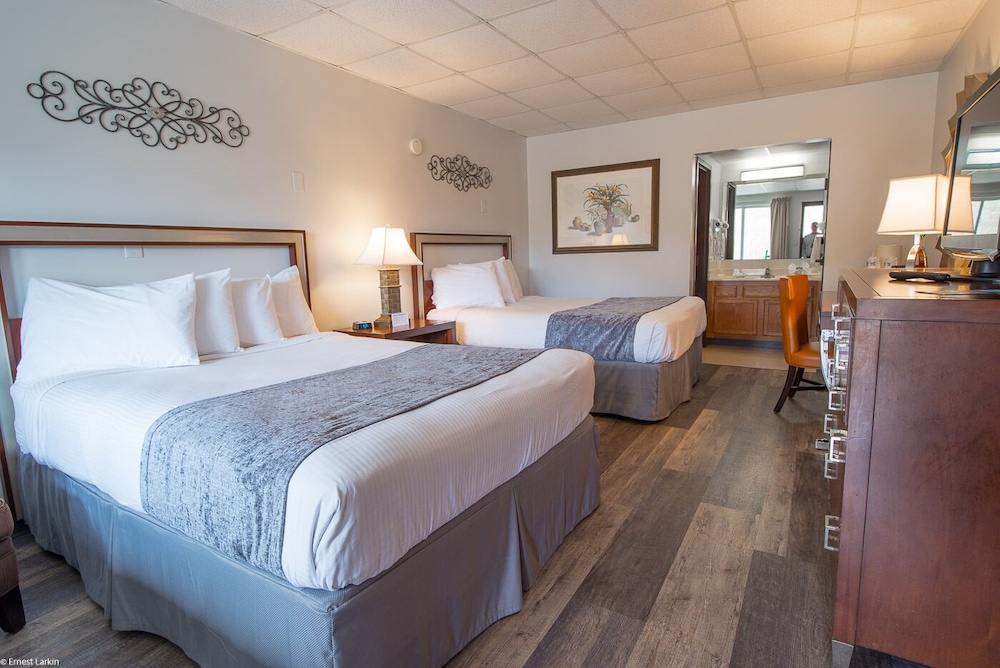 Double Room, 2 Queen Beds, Terrace, Mountain View