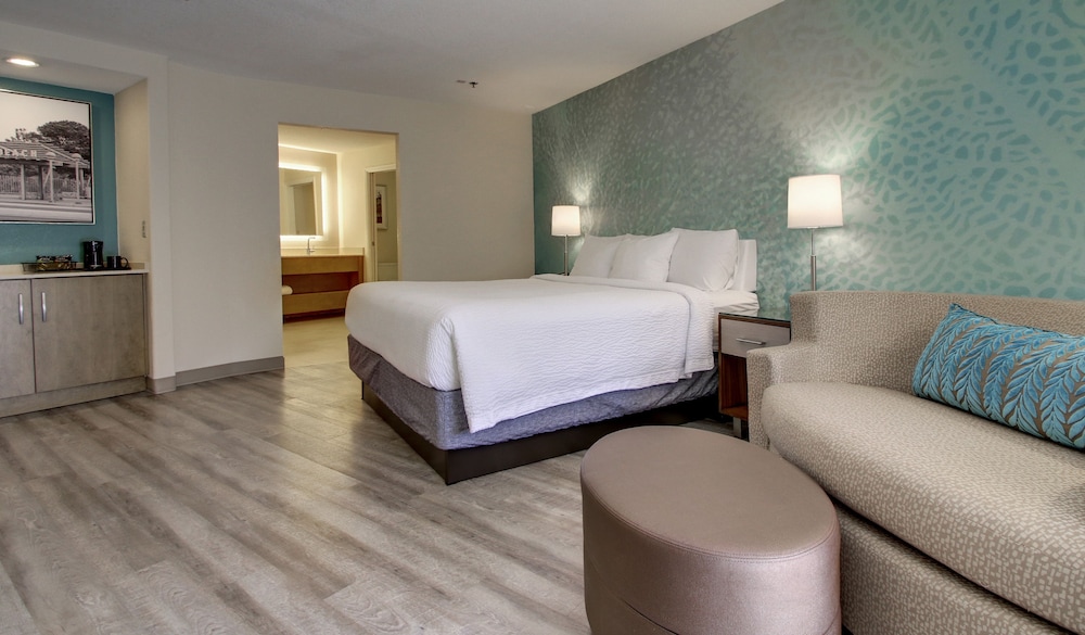 Room, 1 King Bed with Sofa bed (Mobility/Hearing Access, Roll-In Shwr) photo 2