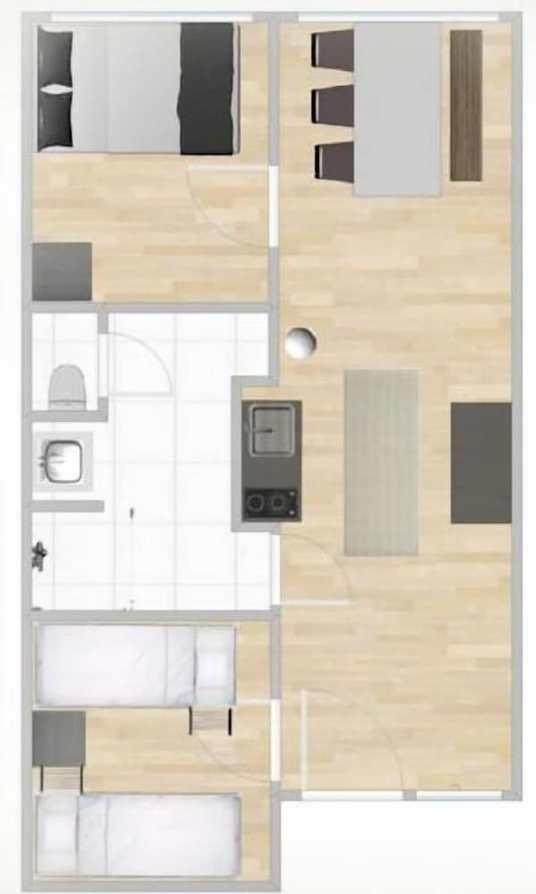 Superior Apartment, 2 Bedrooms, Mountain View photo 3