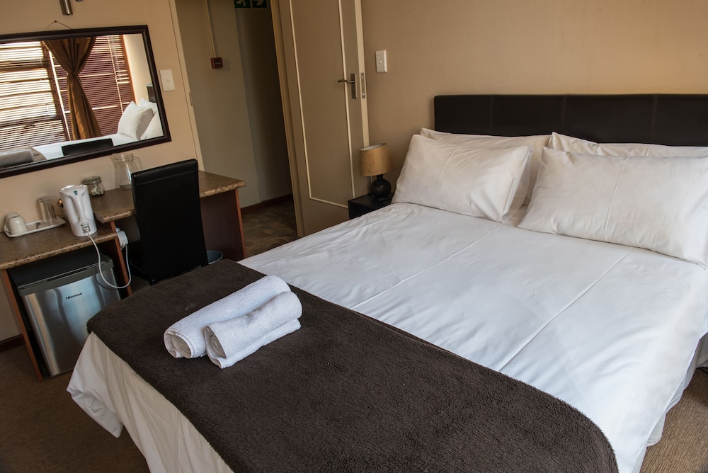 Double bed with shower