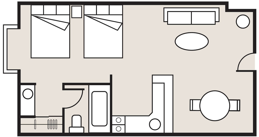 One Bedroom Twin Suite with Single Spa Bath - Photo 3