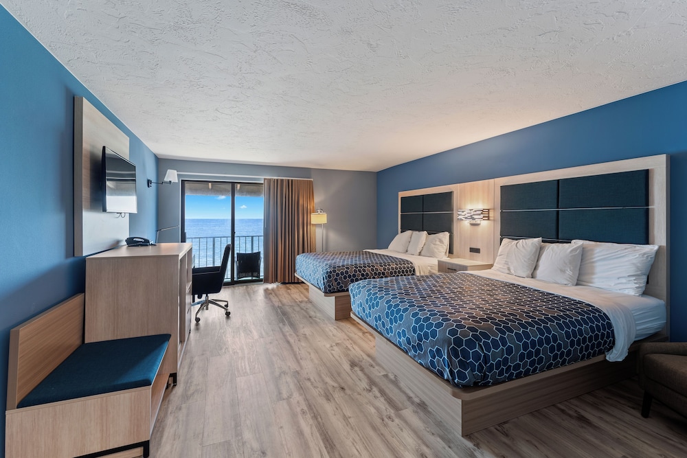 Deluxe Double Room, 2 Queen Beds, Balcony, Ocean View