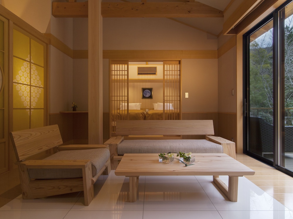 Japanese Western Style Room with Private Open-air Bath (Double or Twin, Run of the House) photo 1