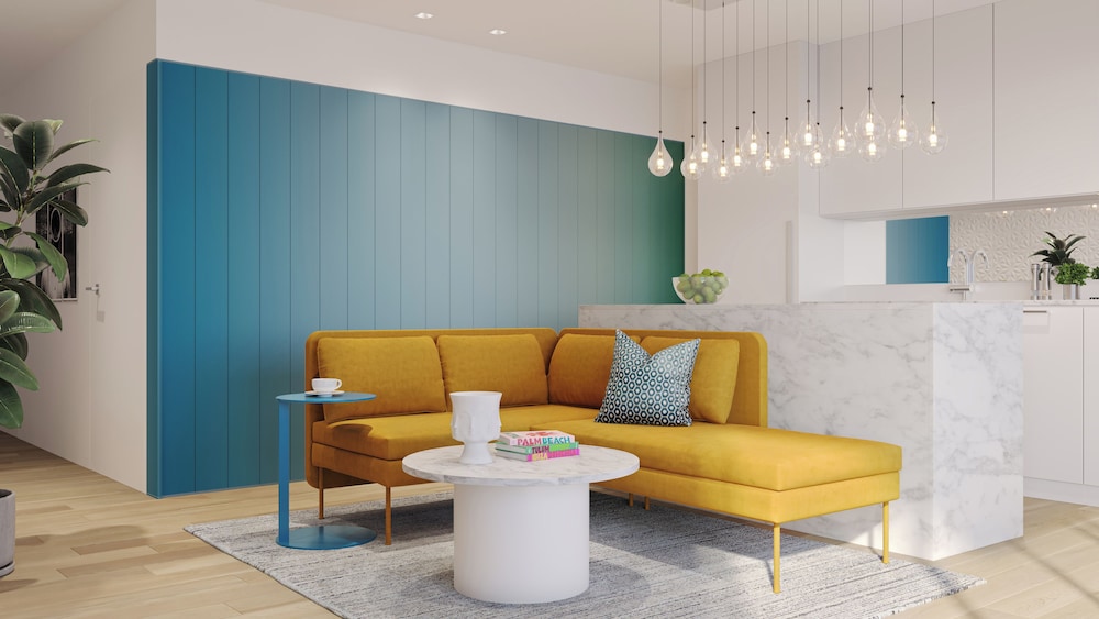 Dawn Suite, Mobility Accessible, 1 Queen Bed, Living Area, Kitchen