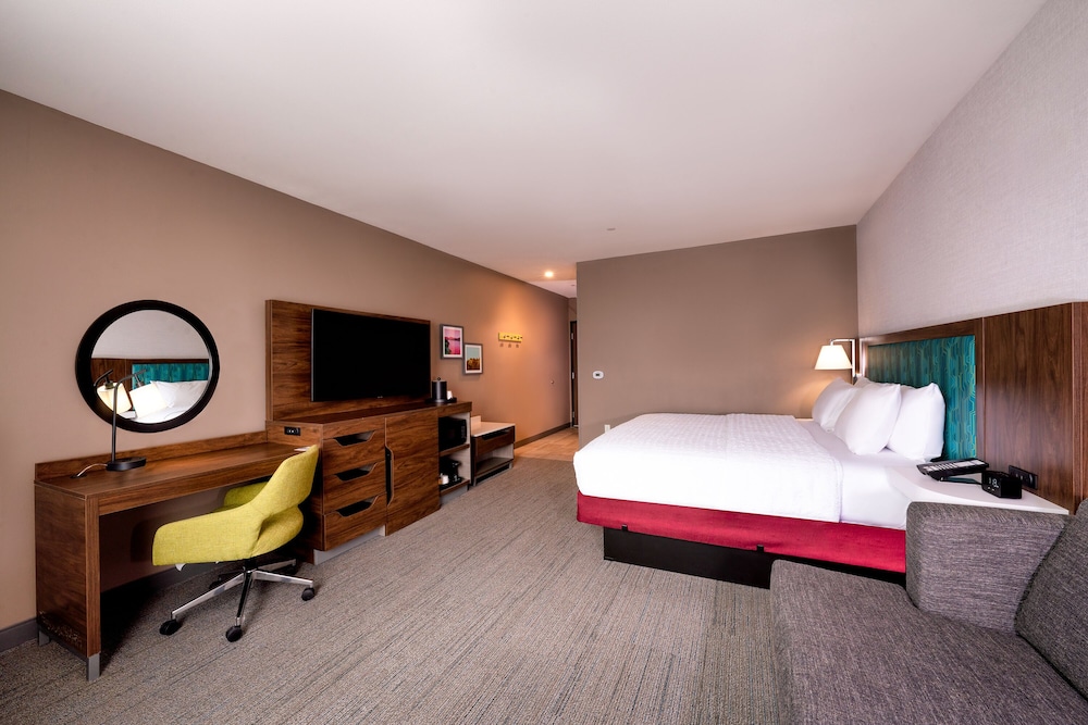 Room, 1 King Bed with Sofa bed, Refrigerator & Microwave