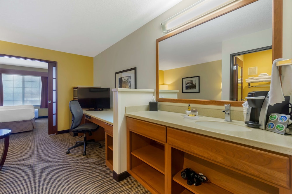 Suite, 1 King Bed, Non Smoking, Refrigerator & Microwave (with Sofabed) photo 3
