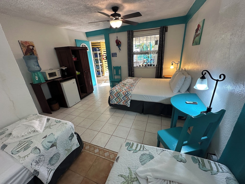 Standard Double or Twin Room, Multiple Beds, Refrigerator, Courtyard View photo 2