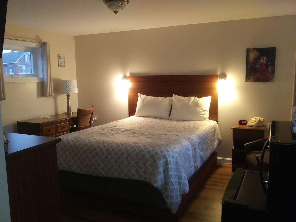 Standard single room, one queen bed