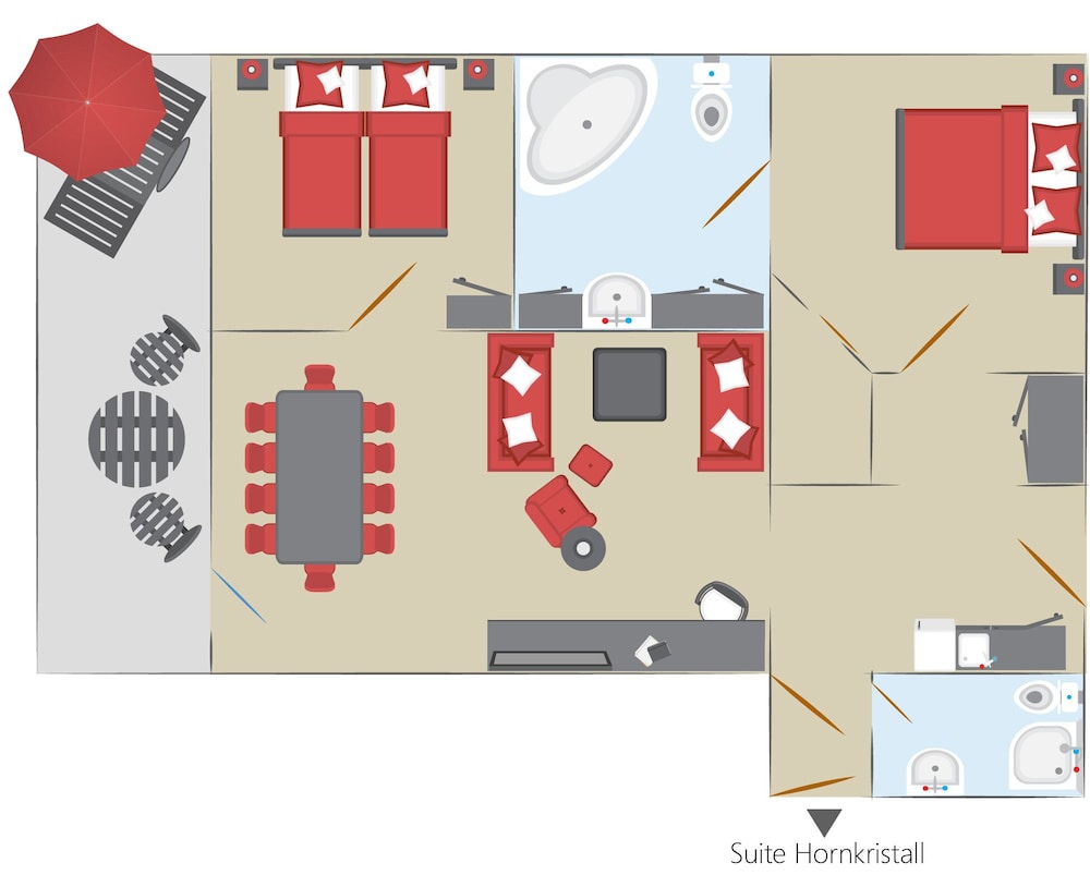 Deluxe Suite, 2 Bedrooms, 2 Bathrooms, Mountain View photo 1