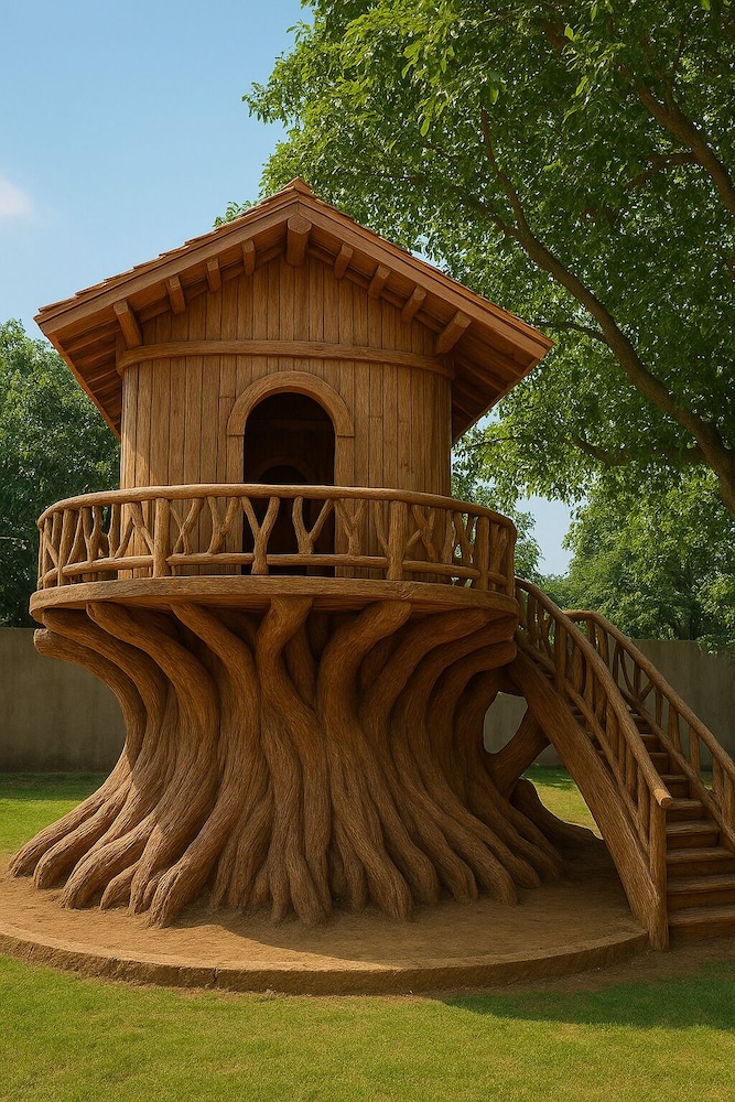 Comfort Tree House, Balcony, Park View