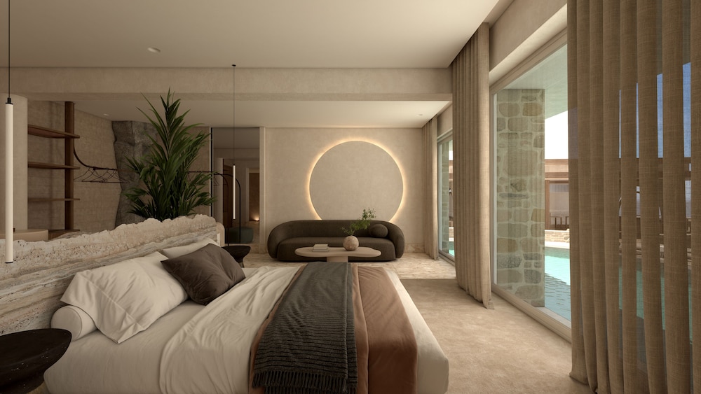 Cave Oasis Seafront Suite with Private Pool & Indoor Hydromassage Bathtub
