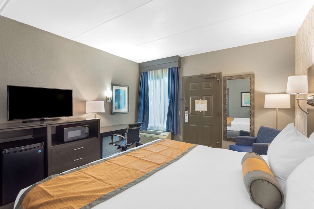 Standard Room, 1 King Bed, Non Smoking, Refrigerator & Microwave - Photo 4
