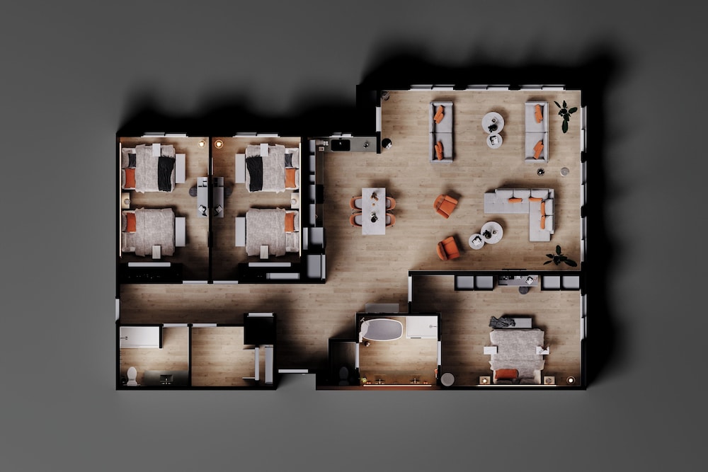 Accessible Three Bedroom Residence - King & Double Queen