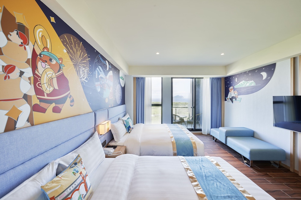 Kid-themed Family Room with Ocean View
