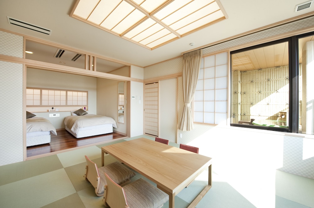 Japanese Western Style Room, w/ Private Open-air Bath (10 tatami mats + Twin) Special Room Meigetsu