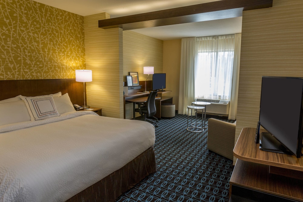Suite, 1 King Bed with Sofa bed (Mobility/Hearing Access, Roll-In Shwr)