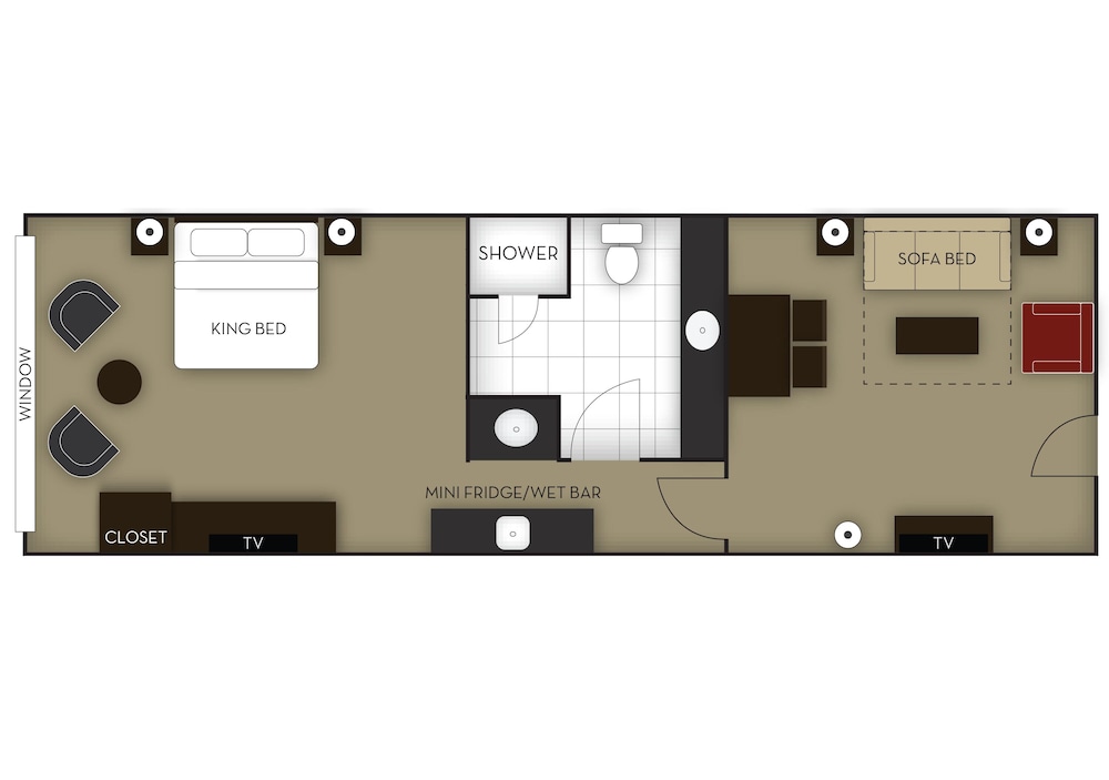 King Bed with Sofa Bed and view of Niagara Falls & American Falls - Floor 15 thumbnail 6