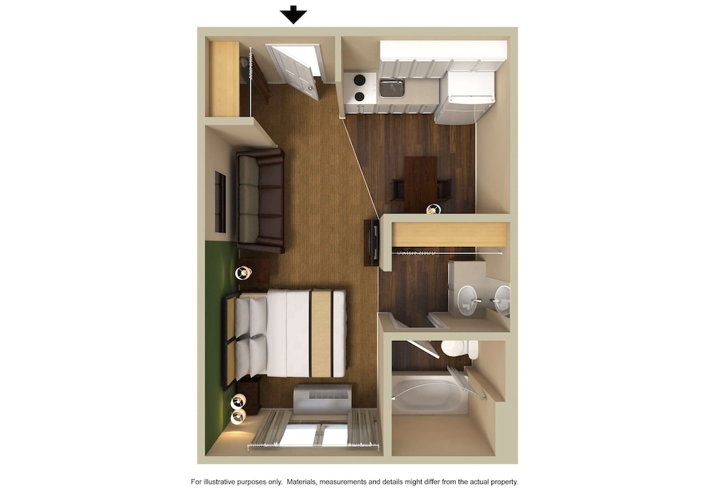 Deluxe Studio, 1 Queen Bed with Sofa bed, Accessible, Non Smoking - Photo 4