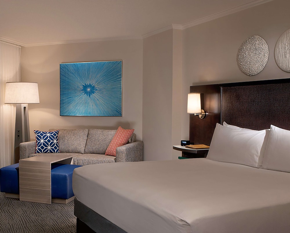 One King Bedroom with Resort View Mobility Hearing Accessible Shower