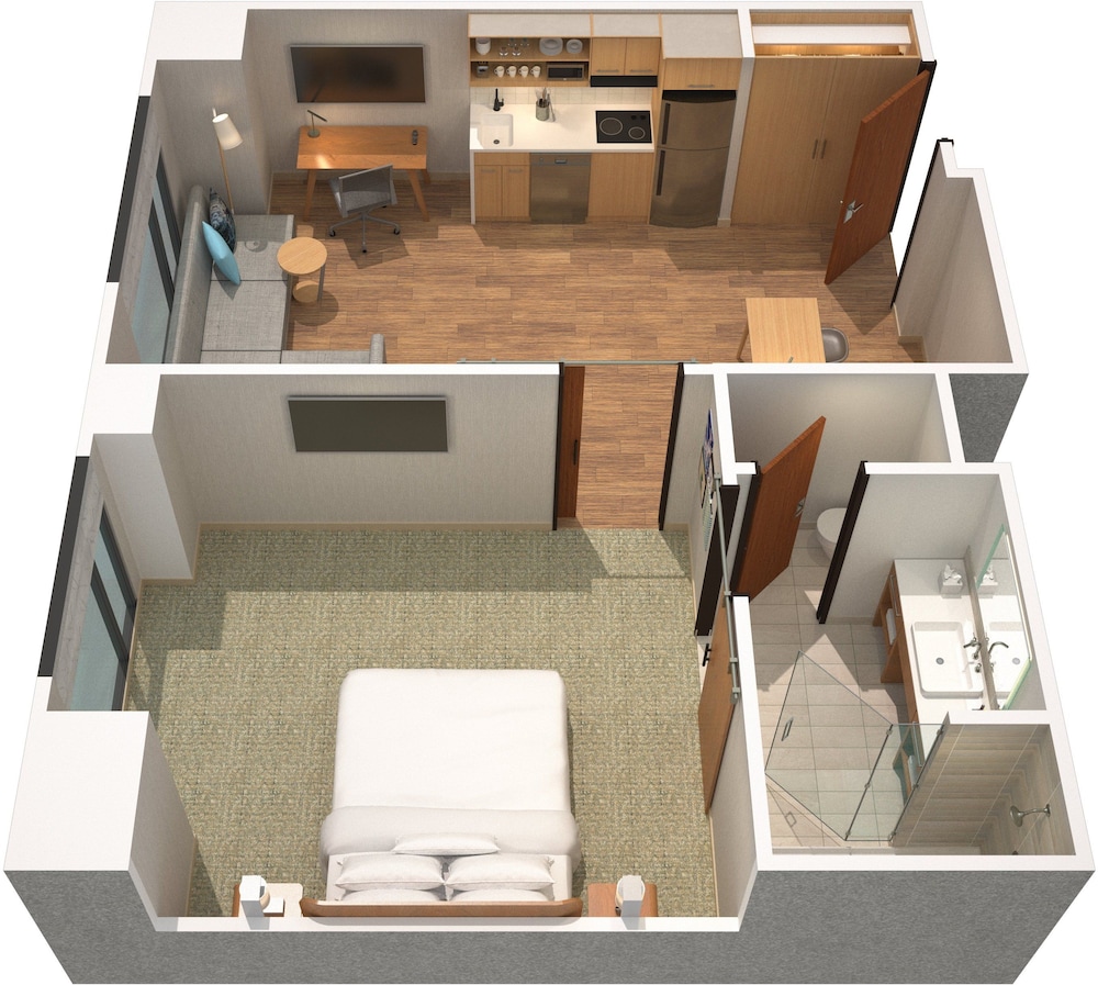 Suite, 1 Bedroom, City View (Mobility Accessible, Tub) photo 3