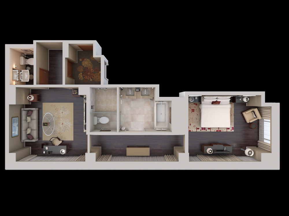 Suite, 1 King Bed with Sofa bed, Corner thumbnail 5