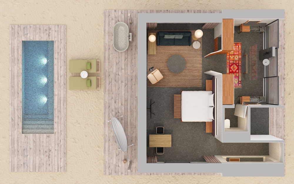 Villa, 1 Bedroom (04, Sunset Beach Pool, Twin) photo 2