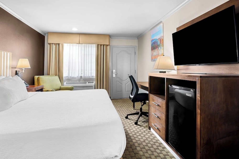 Suite with 3 Queen Bed with tub and shower, refrigerator and microwave photo 2