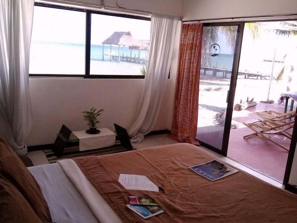 Chambre Double Romantique, plusieurs lits, vue plage, en bord de plage