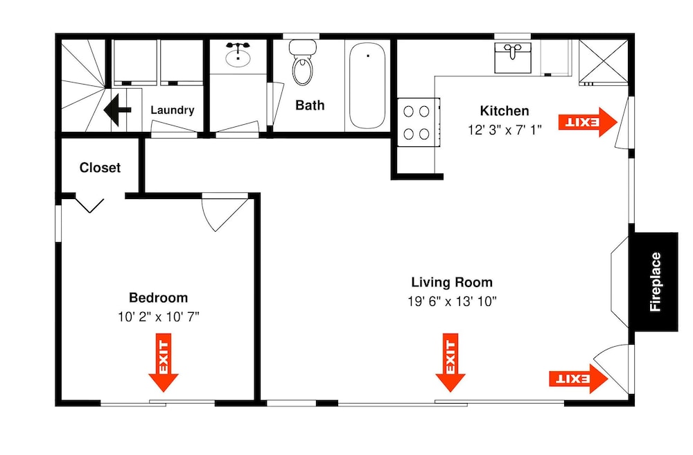Studio (2 Bedrooms)