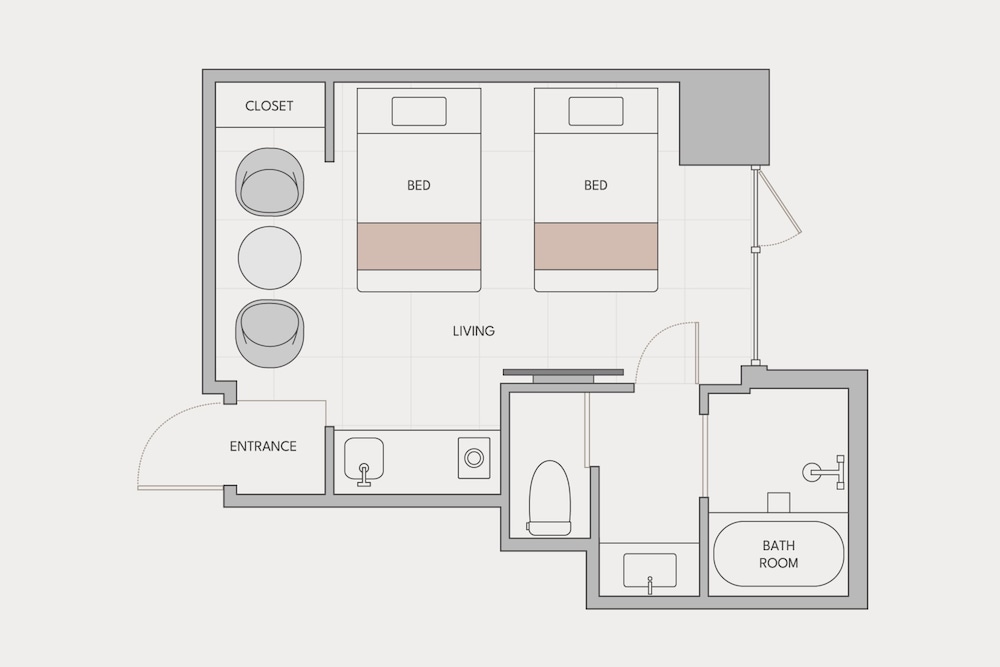 Standard Twin Room, Non Smoking - Photo 2