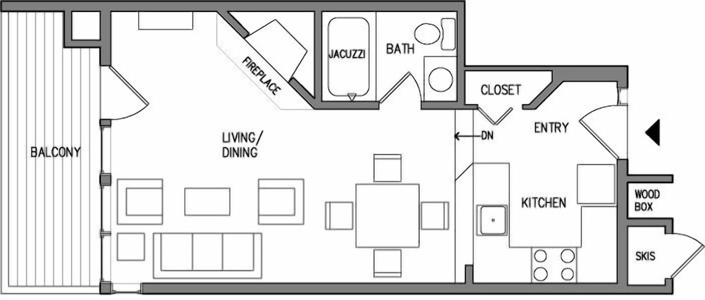 Studio with Jacuzzi