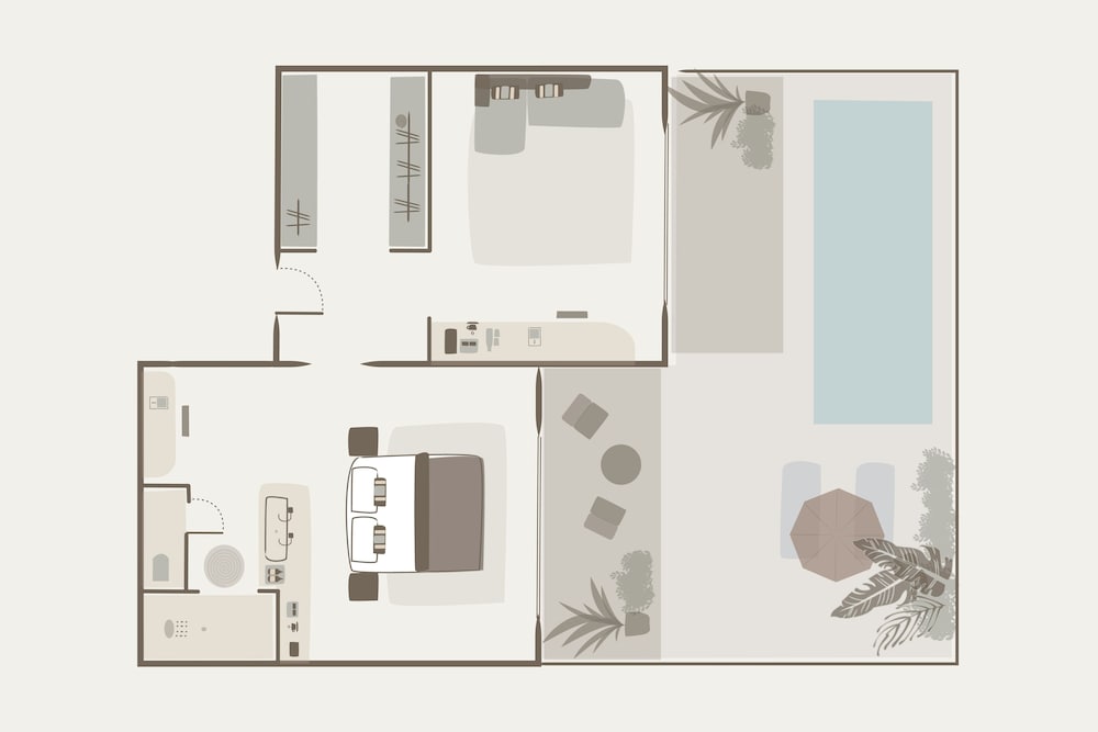 Deluxe Suite, Private Pool (Sofa Bed) photo 2