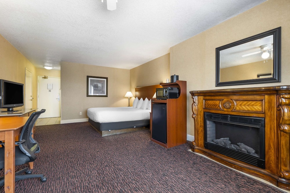 Standard Room, 1 King Bed, Fireplace, Pool View - Photo 2