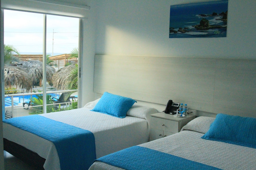Superior Double Room, 2 Double Beds, Pool Access, Beach View photo 1