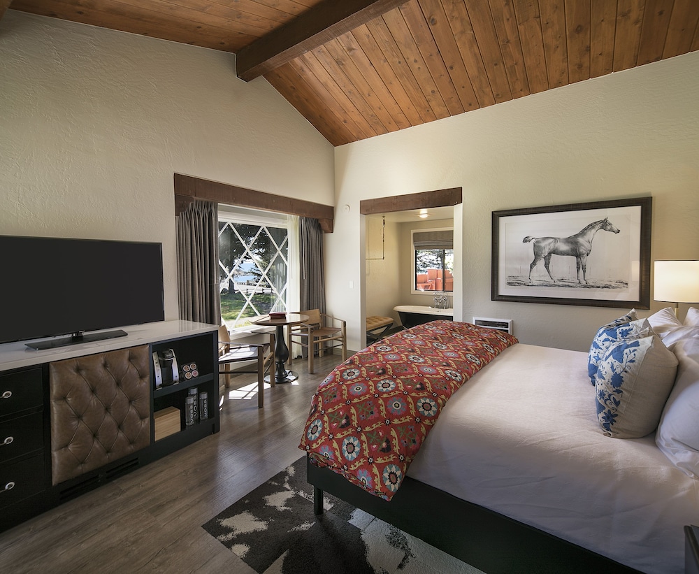 Deluxe Room, 1 King Bed, Fireplace, Partial Ocean View photo 1