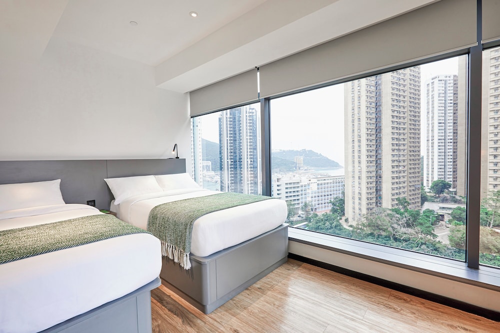 豪华三人房，禁烟，海港景观