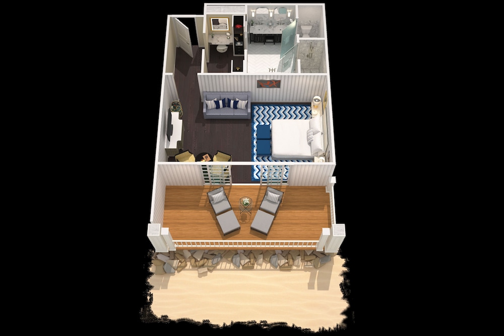 Studio, 1 King Bed, Hearing Accessible, Bathtub (Mobility/Hearing, Beach House) - Photo 6