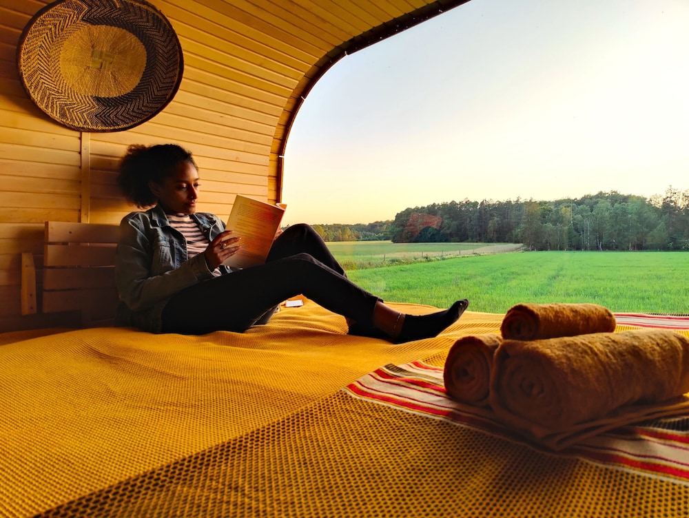 Panoramic Mobile Home, Kitchenette, Garden View (Nature Cabin) photo 3