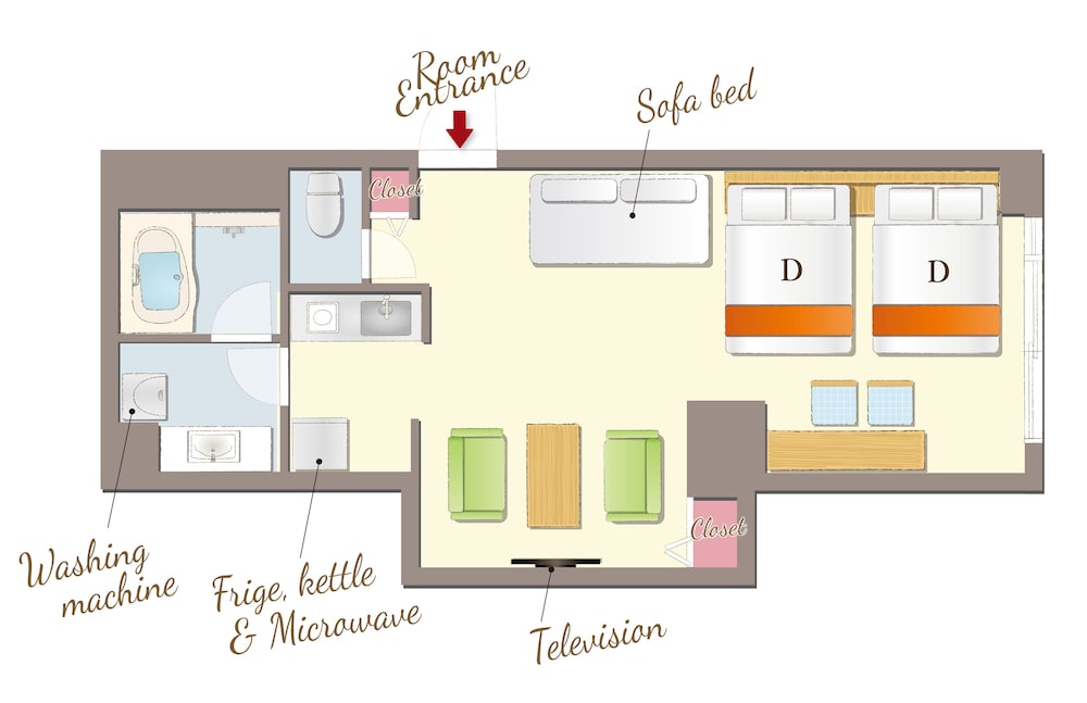 Origami Room - 2 Double & sofa bed (Please see all policies and info before you book) - Photo 20