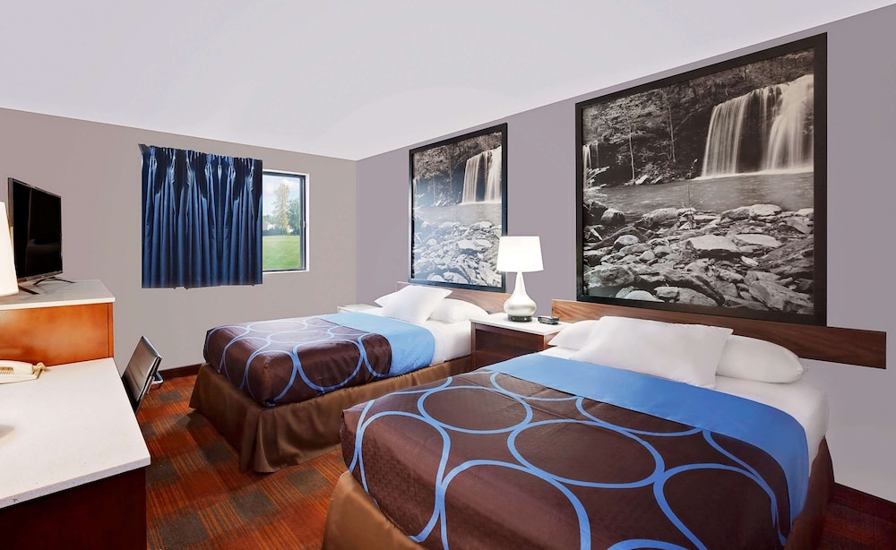 Upgraded, Double Room, 2 Double Beds, Refrigerator photo 1