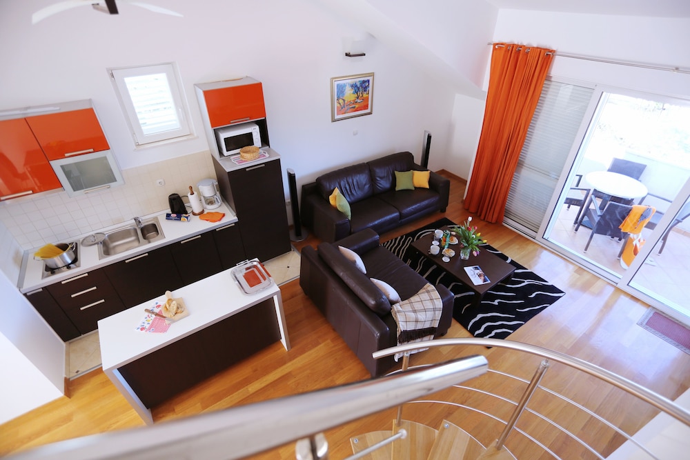 Deluxe Apartment, 2 Schlafzimmer, Balkon, Meerblick