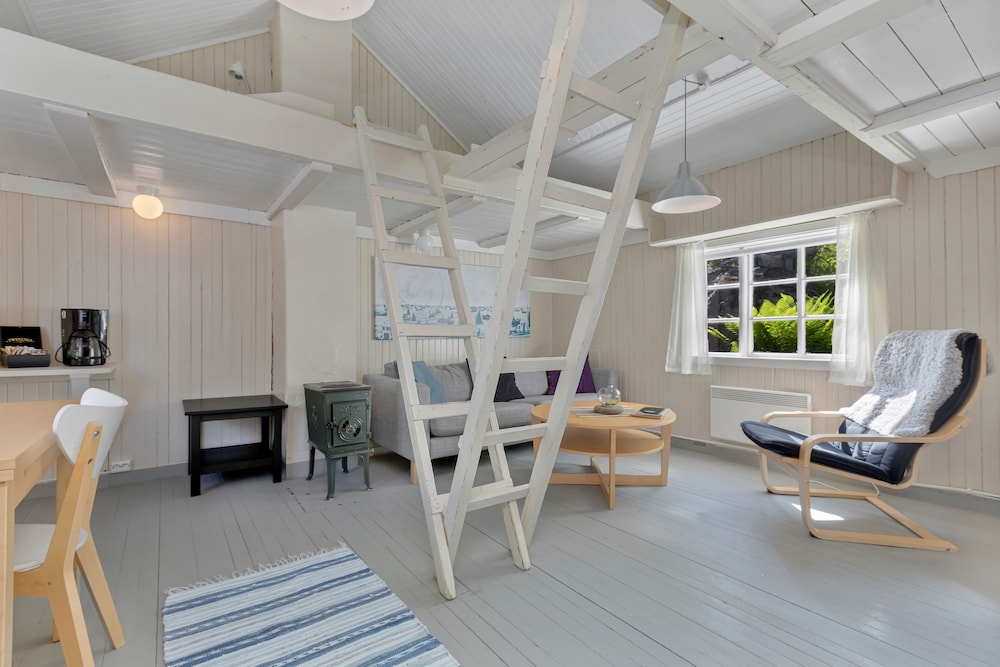 Traditional Cabin, sleeping loft with ladder