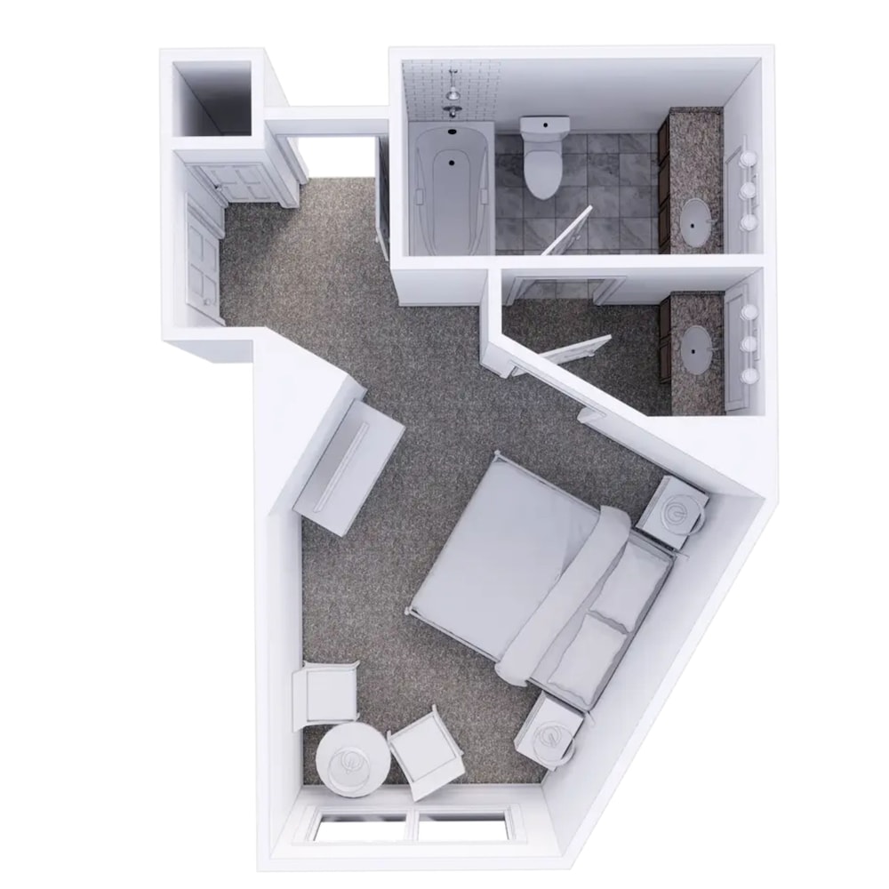 Basic Studio Suite, 1 King Bed With Sofa Bed photo 2